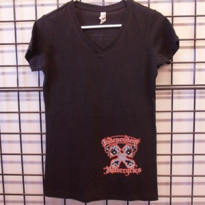 indyladiesvneckblk
